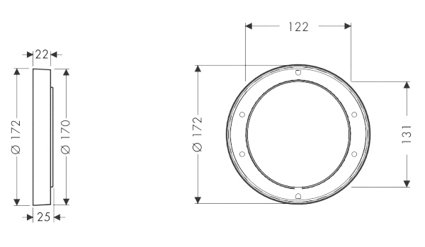 Удлинитель Hansgrohe 13596000