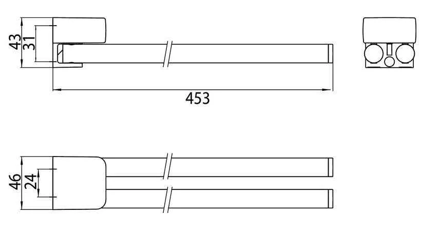 Поворотний рушник утримувач Emco Trend 0250 001 45