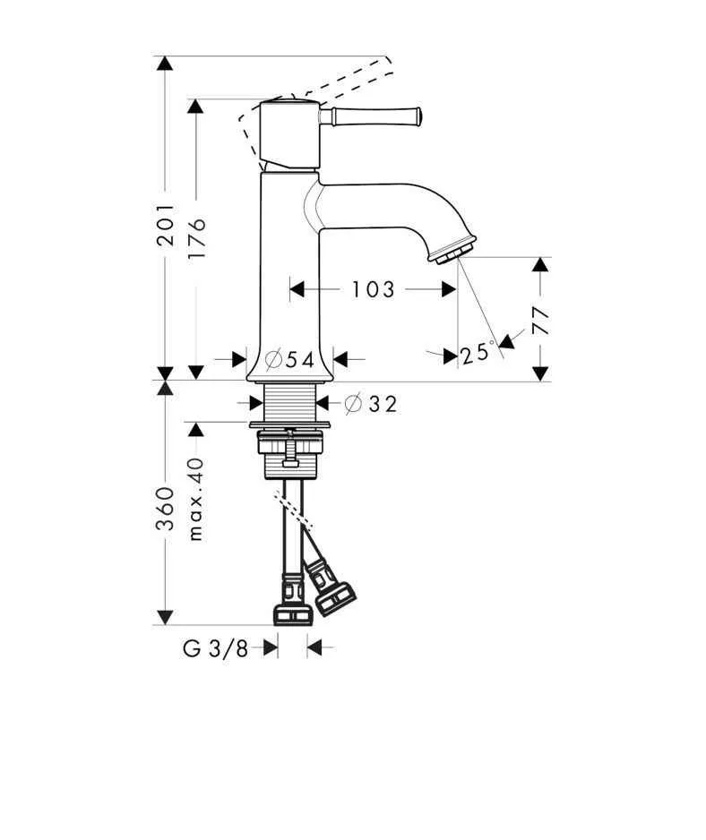 Змішувач для раковини Hansgrohe Talis Classic 14111000/14118000 14118000