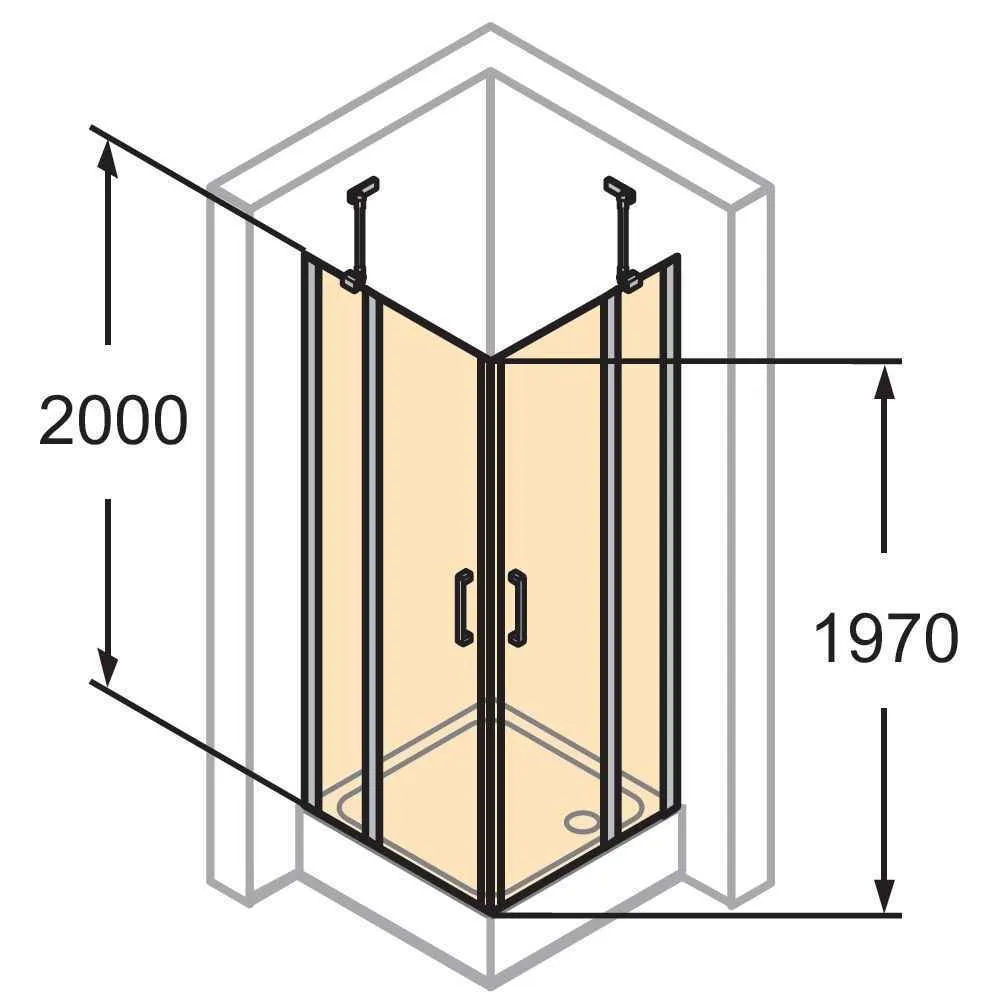 Розпашна душова кабіна Huppe Classics 2 C23006.069.321
