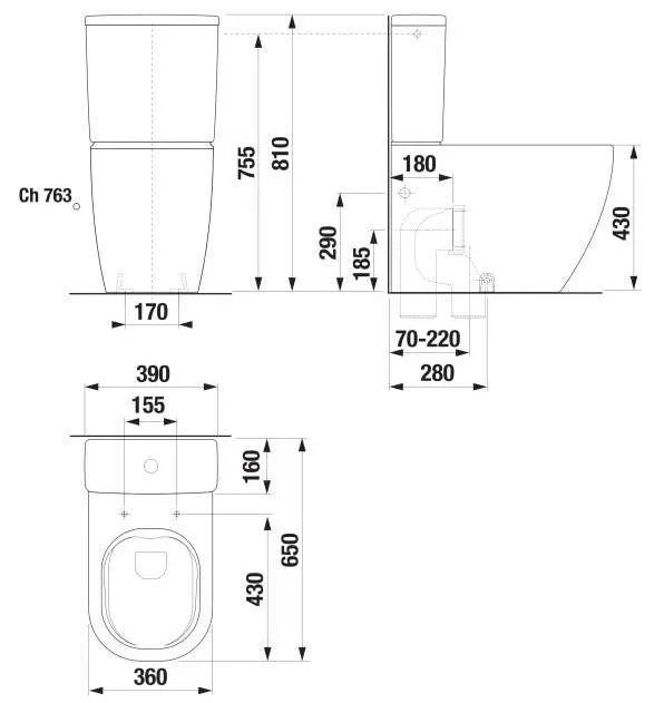 Mio-N Унитаз напольный безободковый+бачок+сидение с крышкой Soft-Close