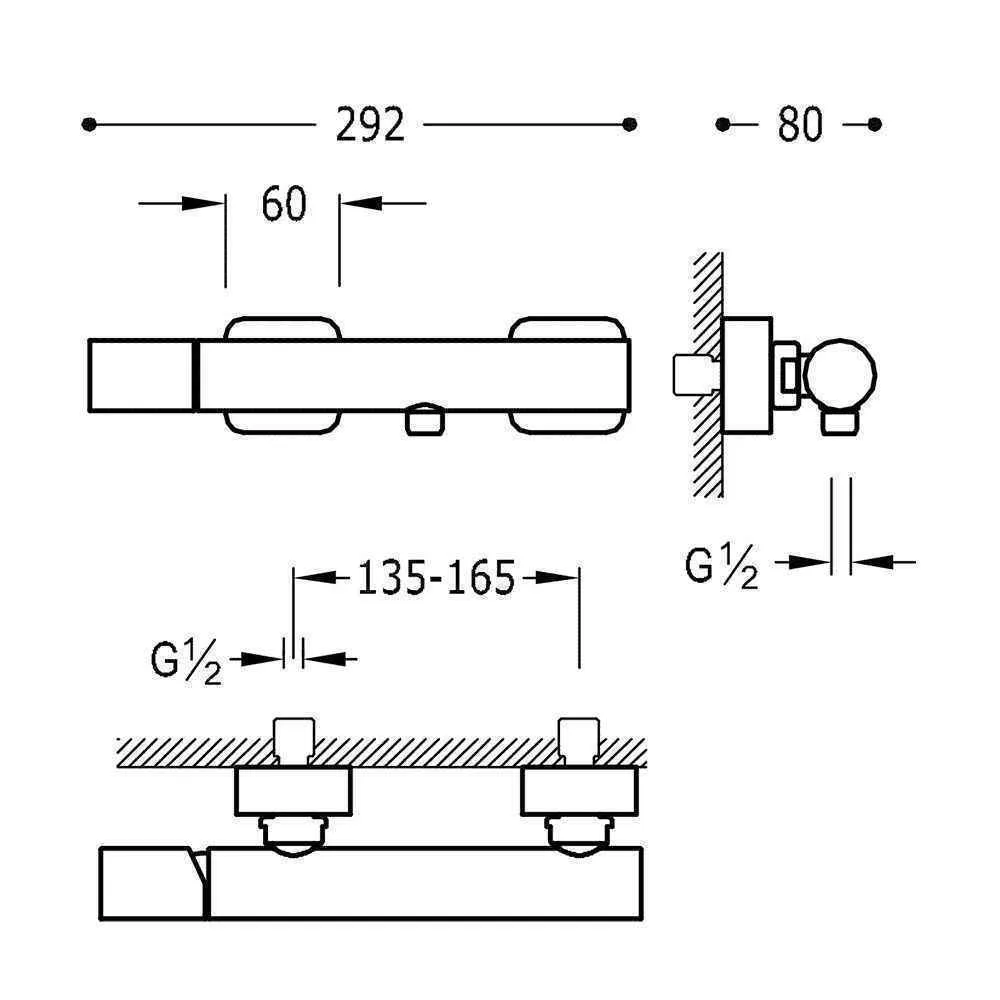Набор: Змішувачі для душа і душовим набором  Loft Tres 20016701