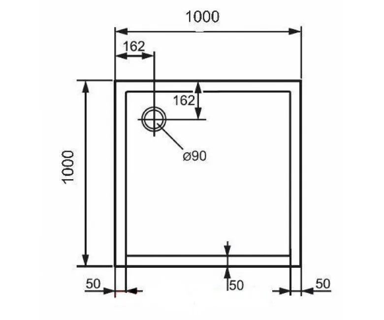 Поддон Huppe Purano 100*100 202162.055