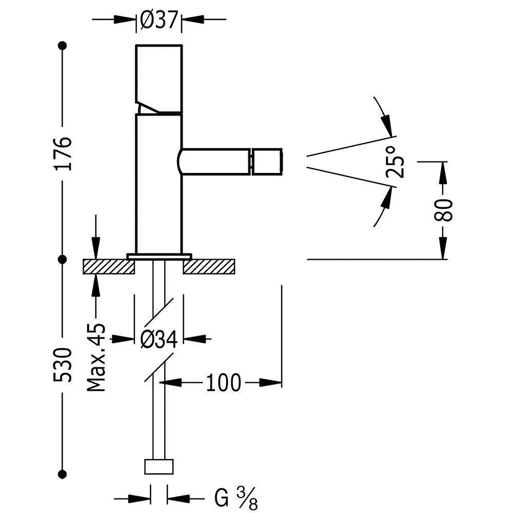 Смеситель на биде Tres Study 06112001TVI