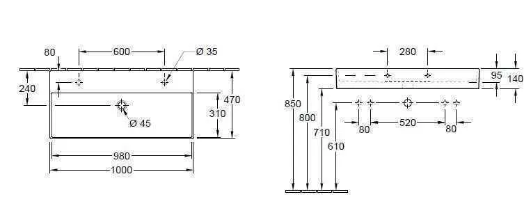 Підвісний умивальник Villeroy and Boch Memento 2.0 4A22A1RW
