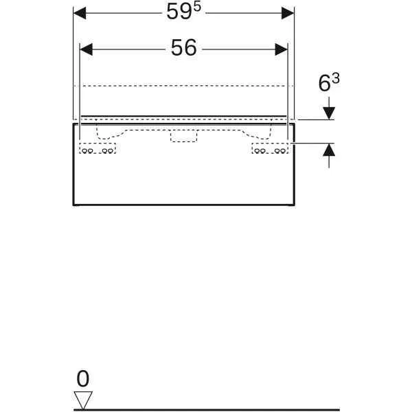 Тумба під умивальник Geberit  iCon 840262000
