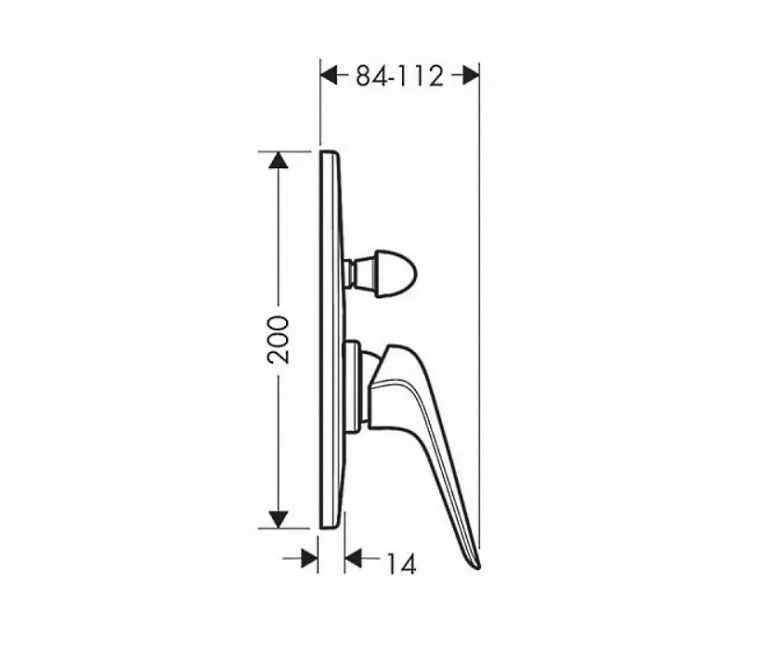 Смеситель для ванны Hansgrohe Novus 71047000