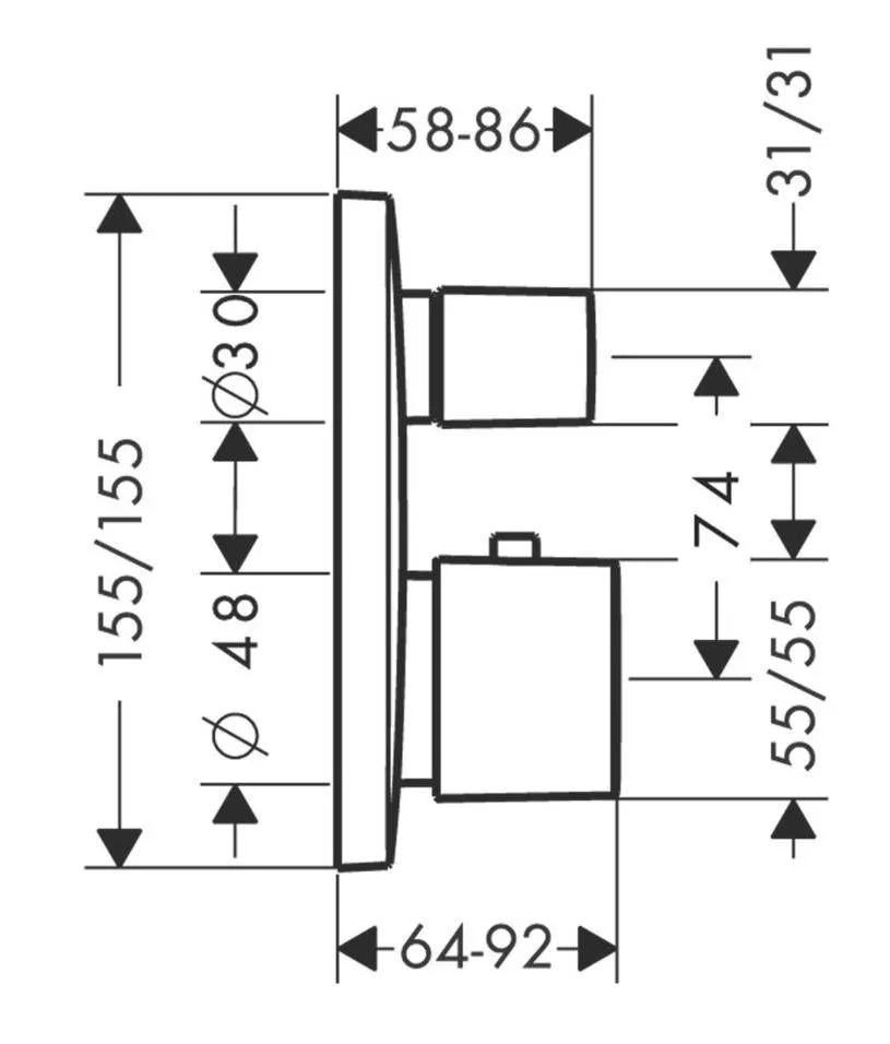 Смеситель для умывальника Hansgrohe PuraVida 15771400