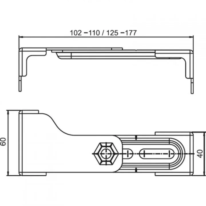 Sanit крепление дистанционное 17.257.00.T000
