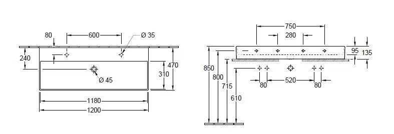 Раковина на столешницу Villeroy and Boch Memento 2.0 4A22CKRW