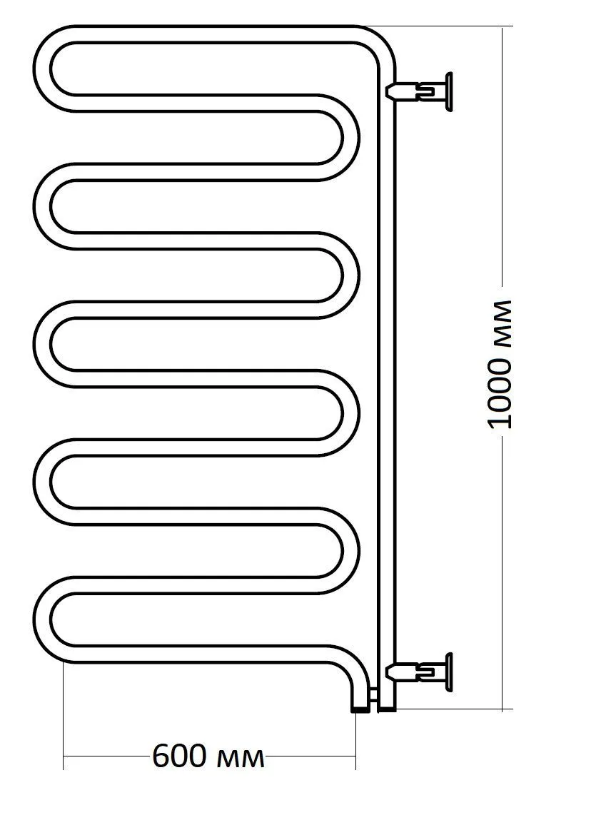 Полотенцесушитель Instal Projekt Spina (поворотный) SPIE-60/100RW