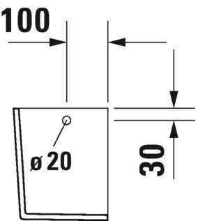 Полупьедестал Duravit 0858310000