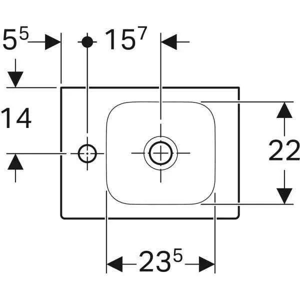 Умивальник підвісний Geberit iCon 124836000