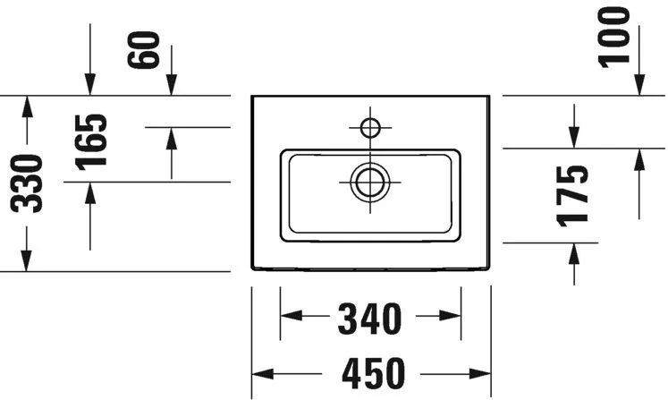 Умывальник Duravit White Tulip 0737450041