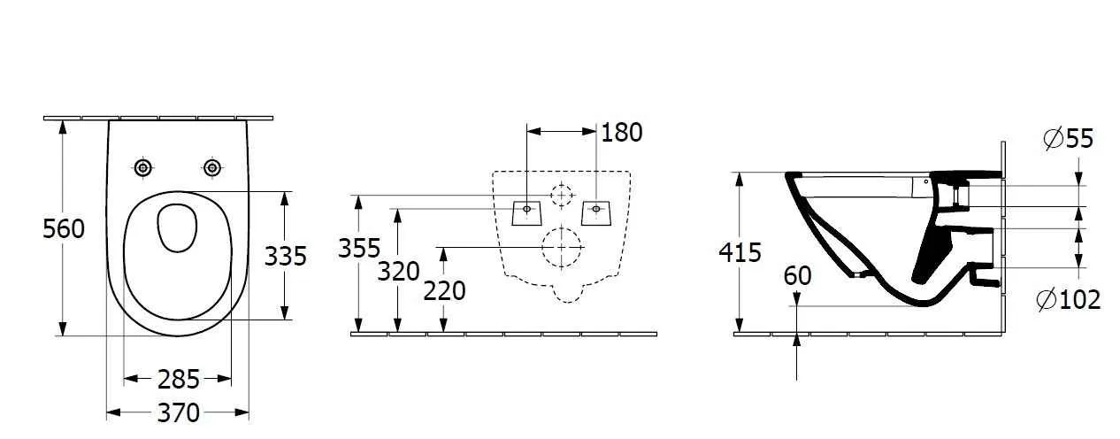 Subway 3.0 Унітаз підвісний безобідковий TwistFlush з сидінням SoftClosing
