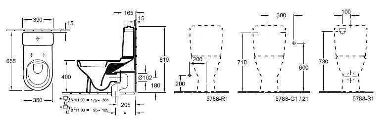 Унітаз підлоговий Villeroy and Boch O. Novo 56581001