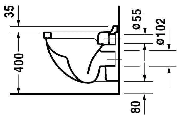 Унітаз підвісний Starck 3 (компакт) 2202092000