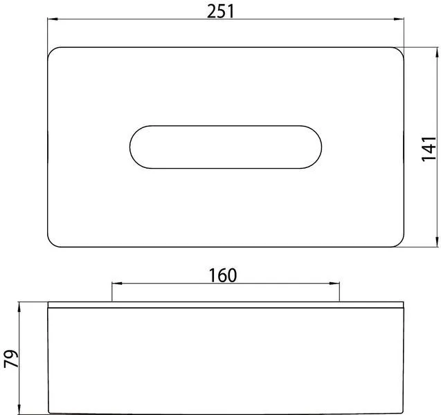 Емкость для салфеток Emco Loft 0557 001 00