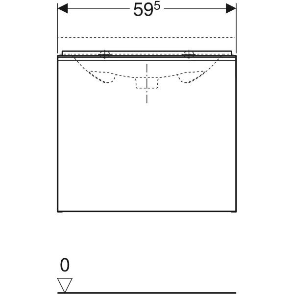 Шкафчик под умывальник Geberit Acanto 500.609.JL.2