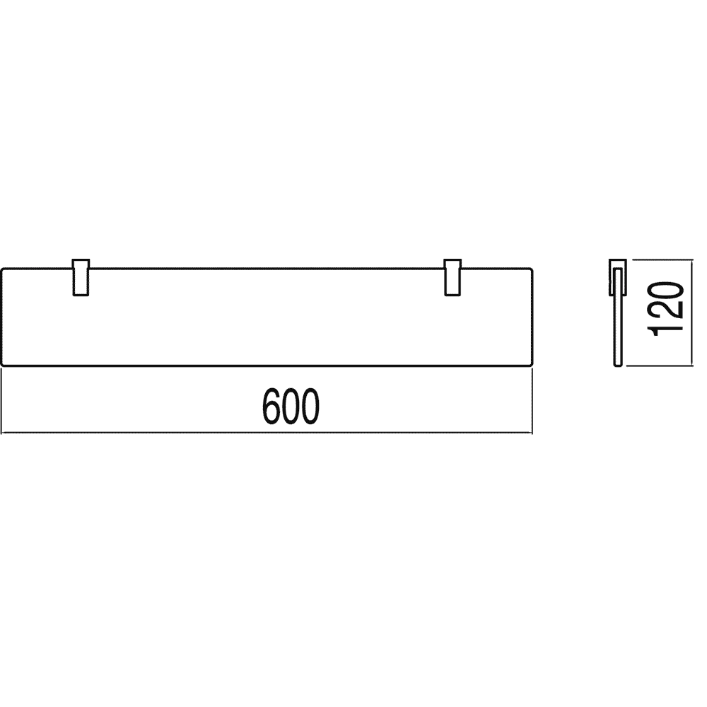 Скляна поличка Tres Loft 20063606