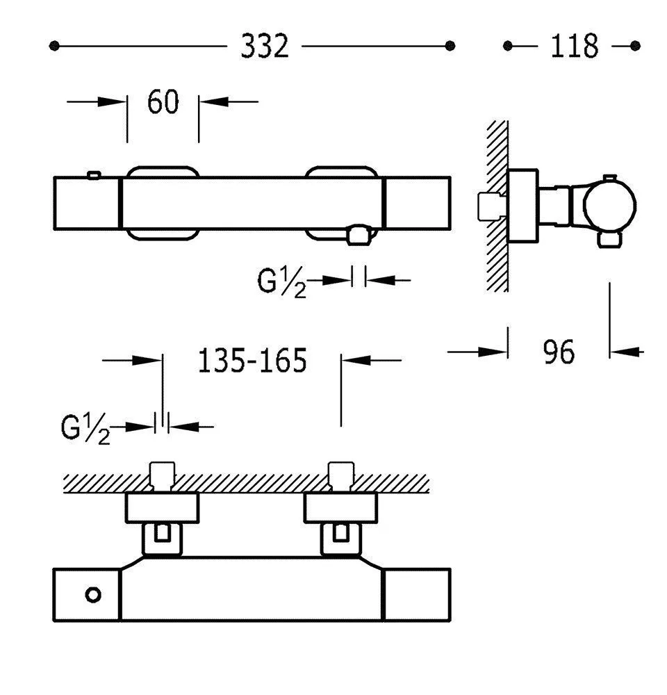 Набор: Термостат для ванны с душевым набором  Loft Tres 20016409NA