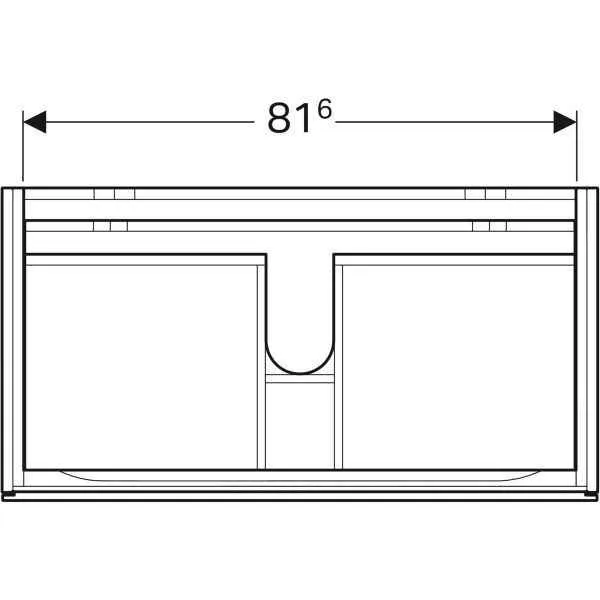 Тумба для умивальника Geberit XENO121 500.509.43.1