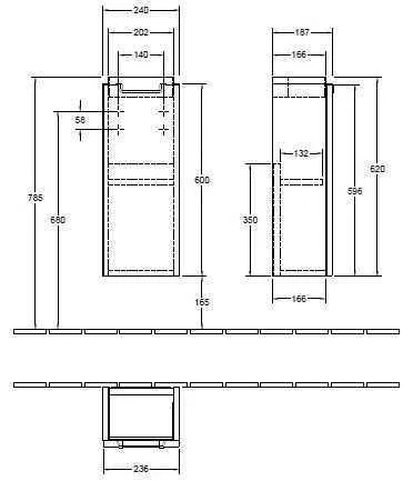 Тумба для умивальника Subway 2.0 Villeroy and Boch A81910FP