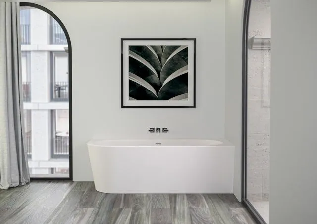 Пристенная ванна Knief Wall Corner правосторонняя / левосторонняя wall l Белый матовый 0100-277-L