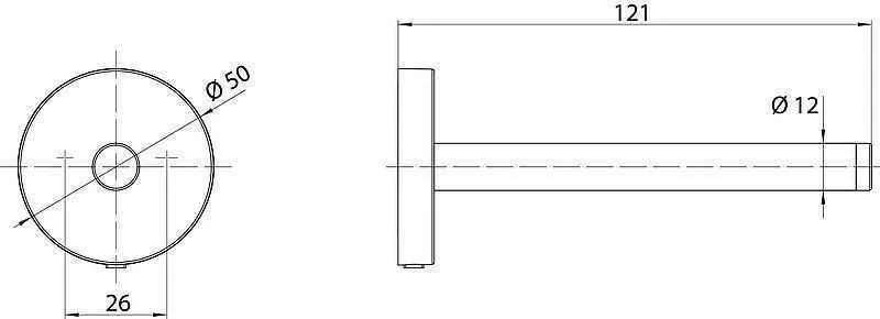 Тримач паперу Emco Round (запасний) 4305 133 00