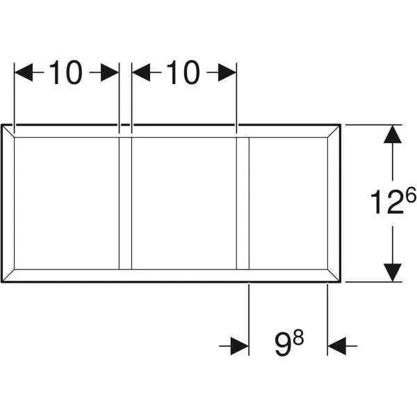 Перегородка для висувного ящика Geberit 500.677.00.1