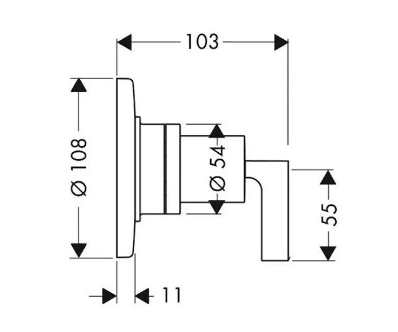 Переключатель потока воды Axor Citterio (скрытого монтажа)