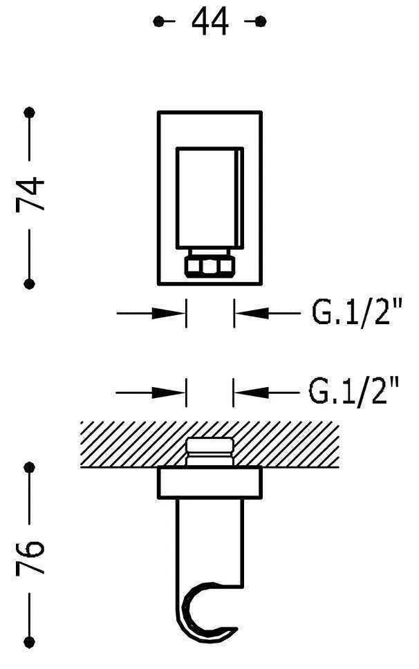 Тримач Tres Shower Technology 20718201AC