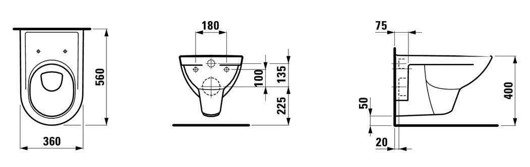 Унітаз підвісний Laufen PRO H8669500000001