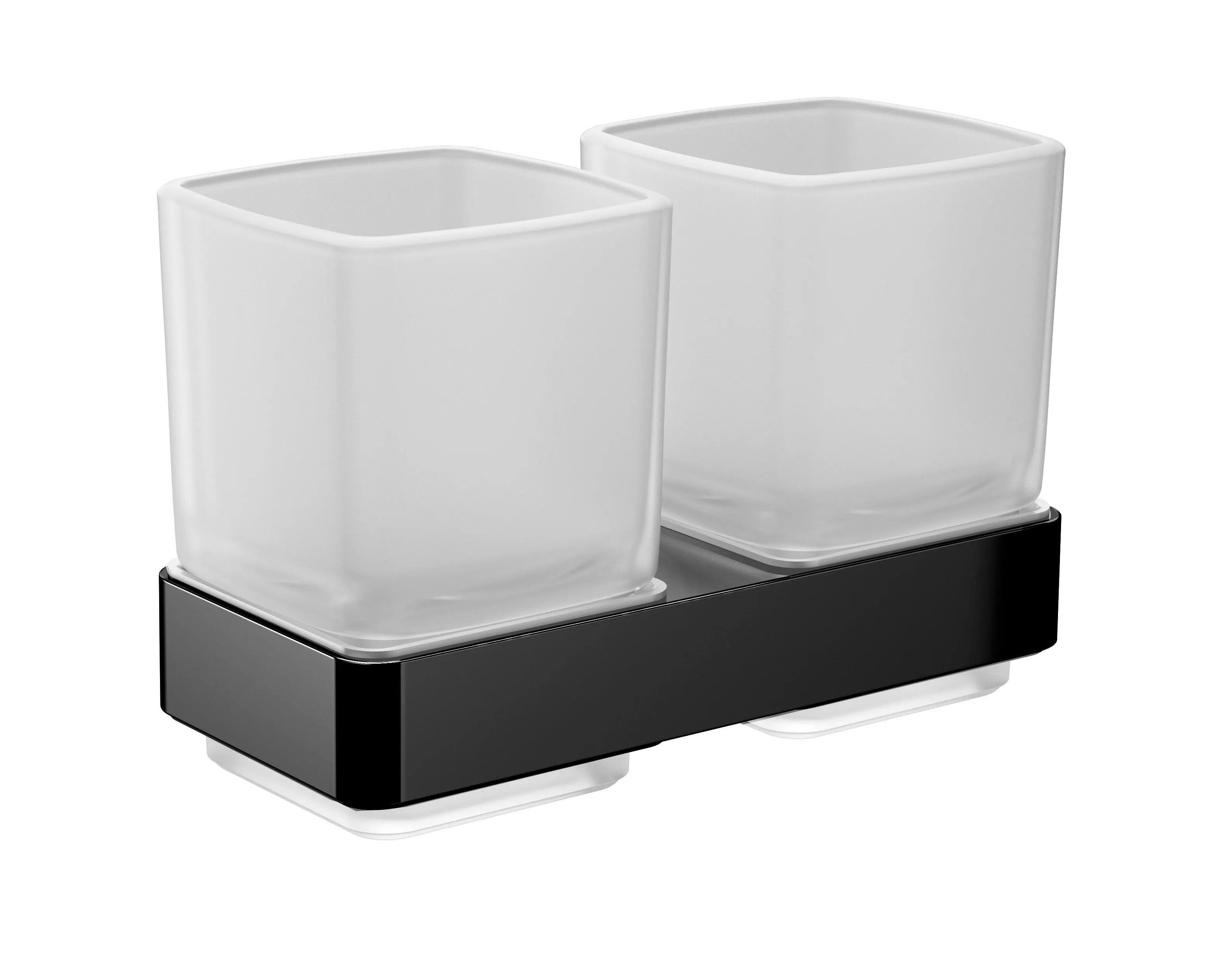 Двойной стакан для зубной щетки Emco Loft Black