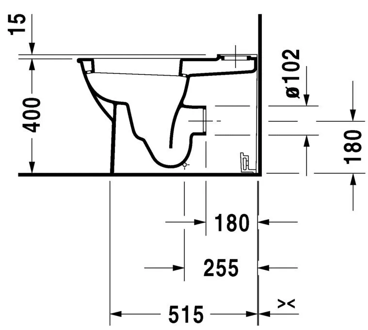 Унитаз напольный Duravit Darling New 2138092000