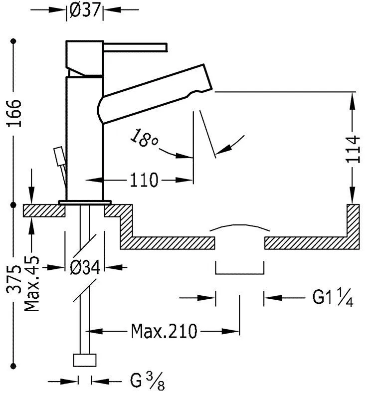 Смесители для раковины Tres Max 06210301D