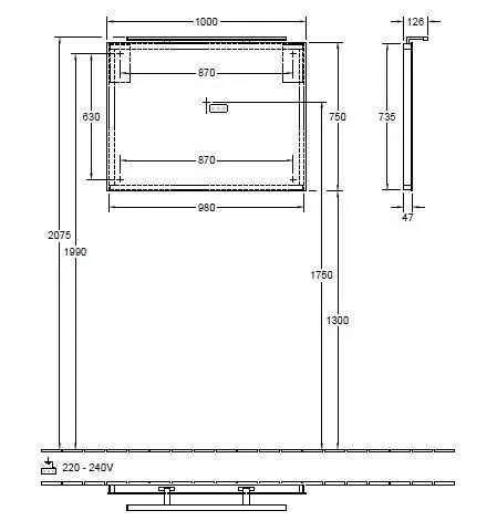 Дзеркало More to see Villeroy & Boch A4041000