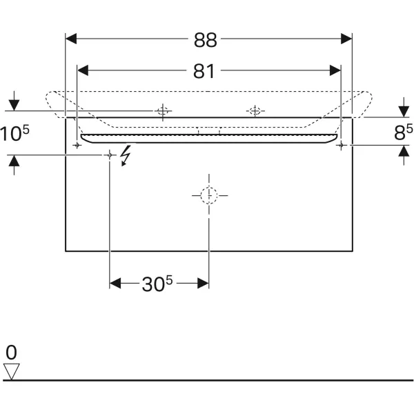 Шкафчик под умывальник Geberit myDay 824101000