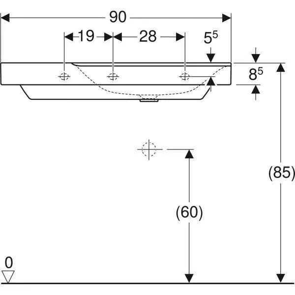 Дзеркальний шафачик Geberit CITTERIO 500.536.01.1