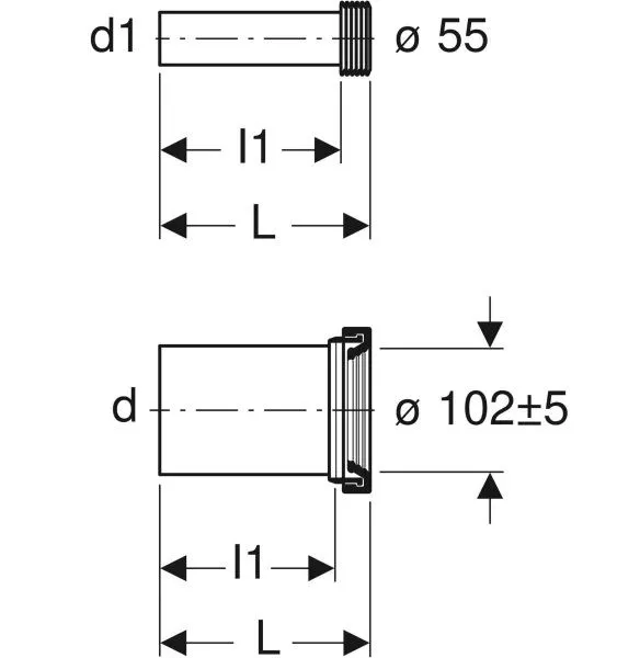 Приєднувальний комплект Geberit 152.426.46.1
