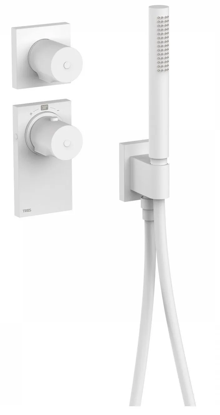 Термостат для душа и душевой набор Tres Block System 20635191BM