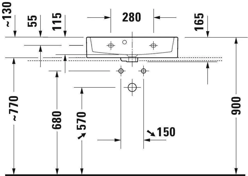 Умивальник Duravit Vero Air 2368600079