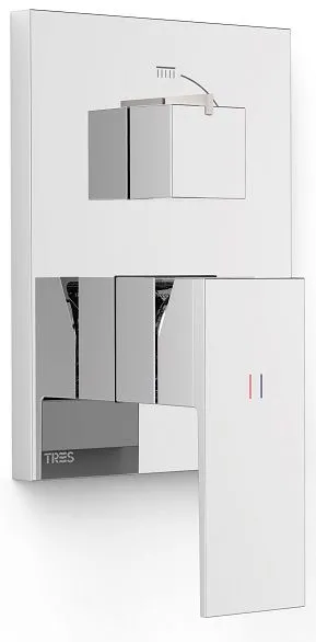 Смеситель для душа и ванны Tres Cuadro 10628001