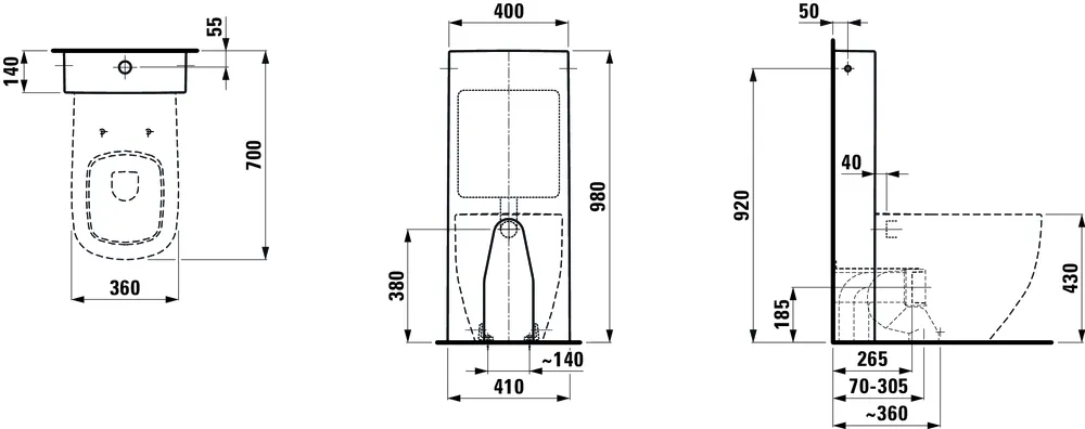 Бачок Laufen Kartell H8286640008841