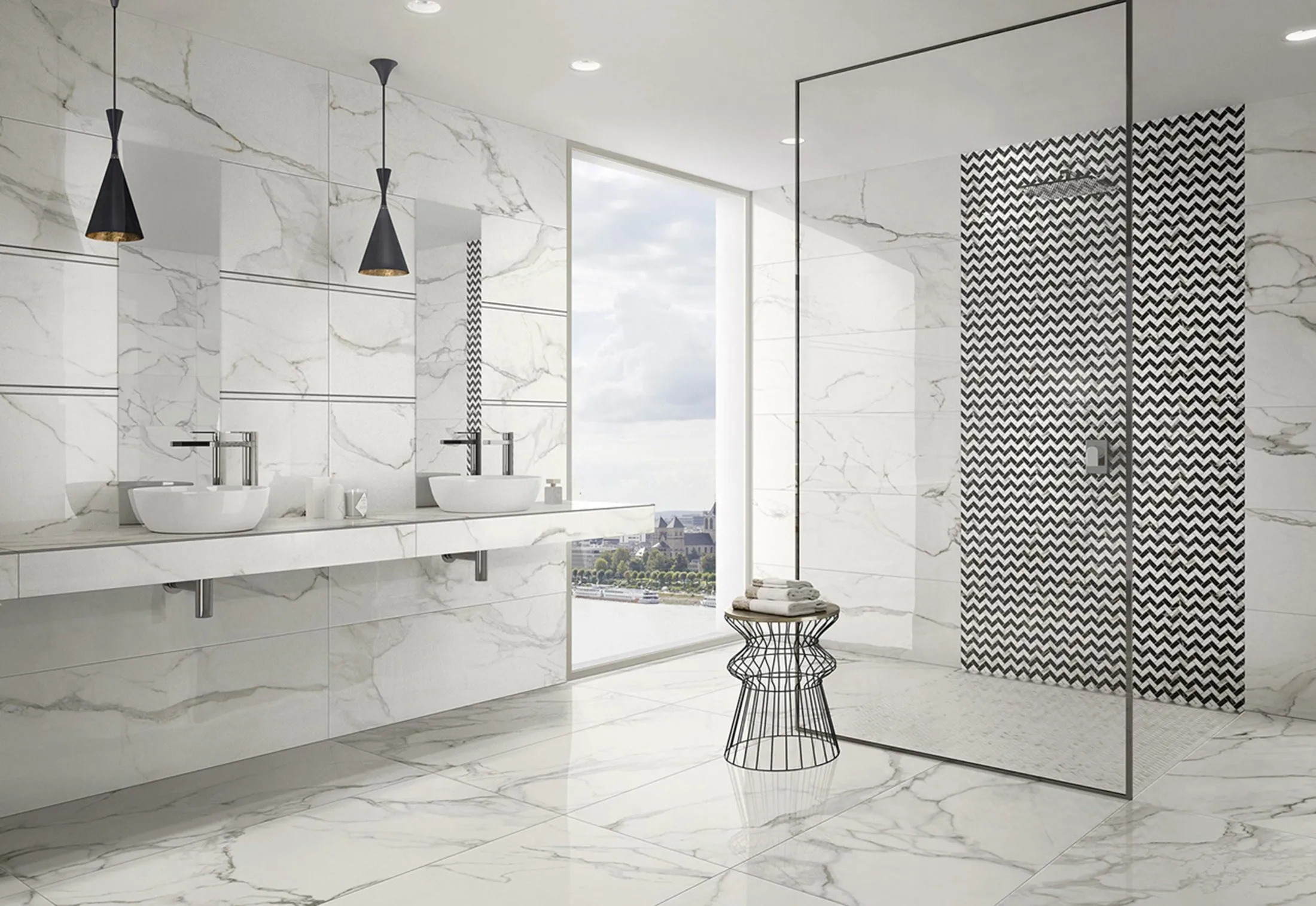 Плитка напольная 59,5х59,5 MarmoChic Essential White Pol ( Villeroy&Boch)