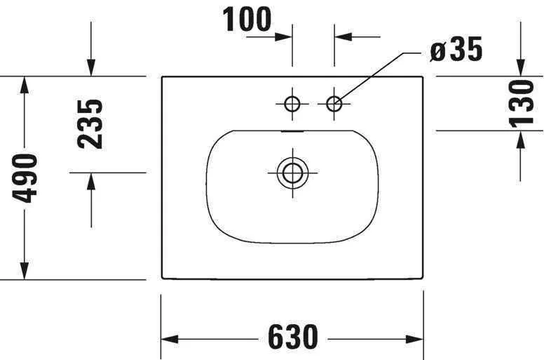 Умивальник Duravit Viu 2344630058