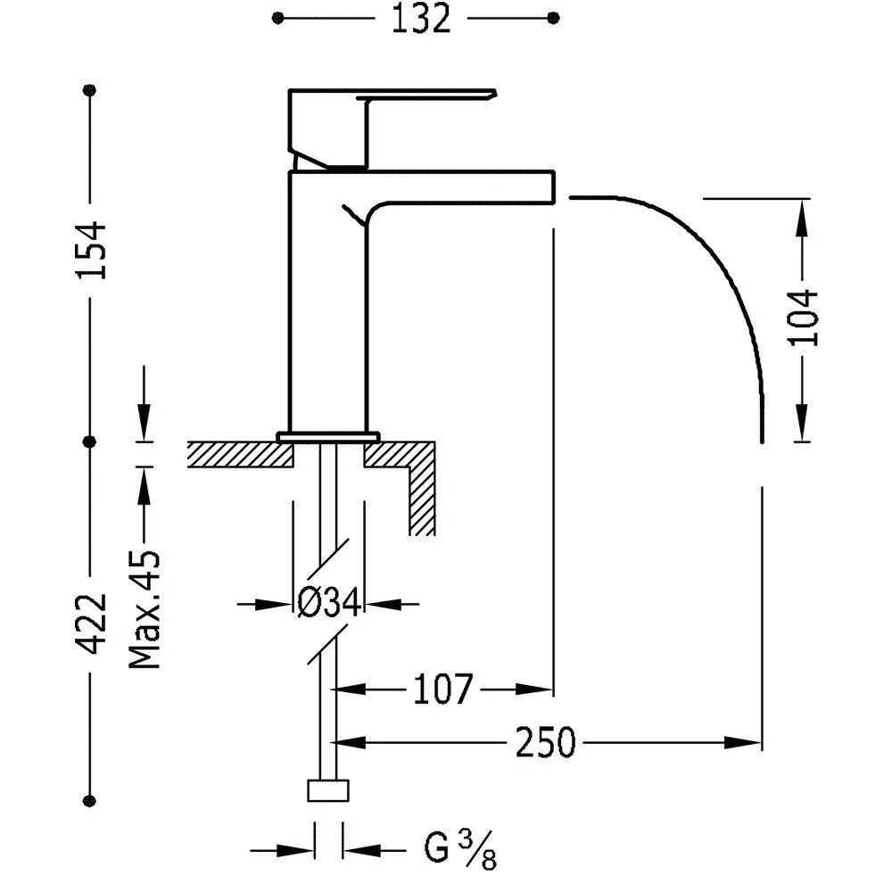 Смесители для раковины Tres Loft 20011001