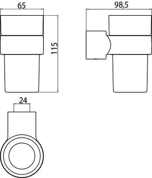 Стакан для щіток Emco Fino