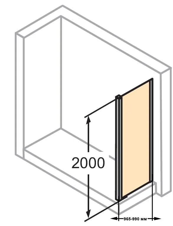 Боковая стенка Huppe Black Classics 2 C25405.123.321
