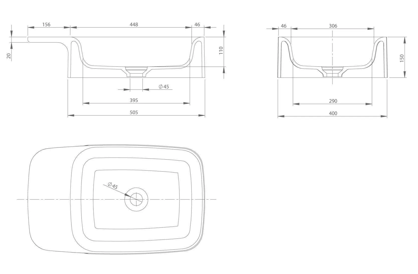Раковина на стільницю Knief Pride 0600-073-01